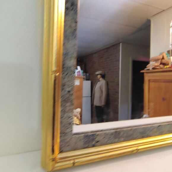 Gold Framed Wall Mirror - Picture 6 of 7